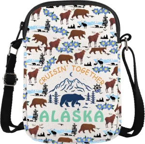 Cruising Together Alaska Cruise Crossbody Bag Family Trip Gift Cruise Alaska Lover Alaska Travel Purse Alaskan Cruise Gift