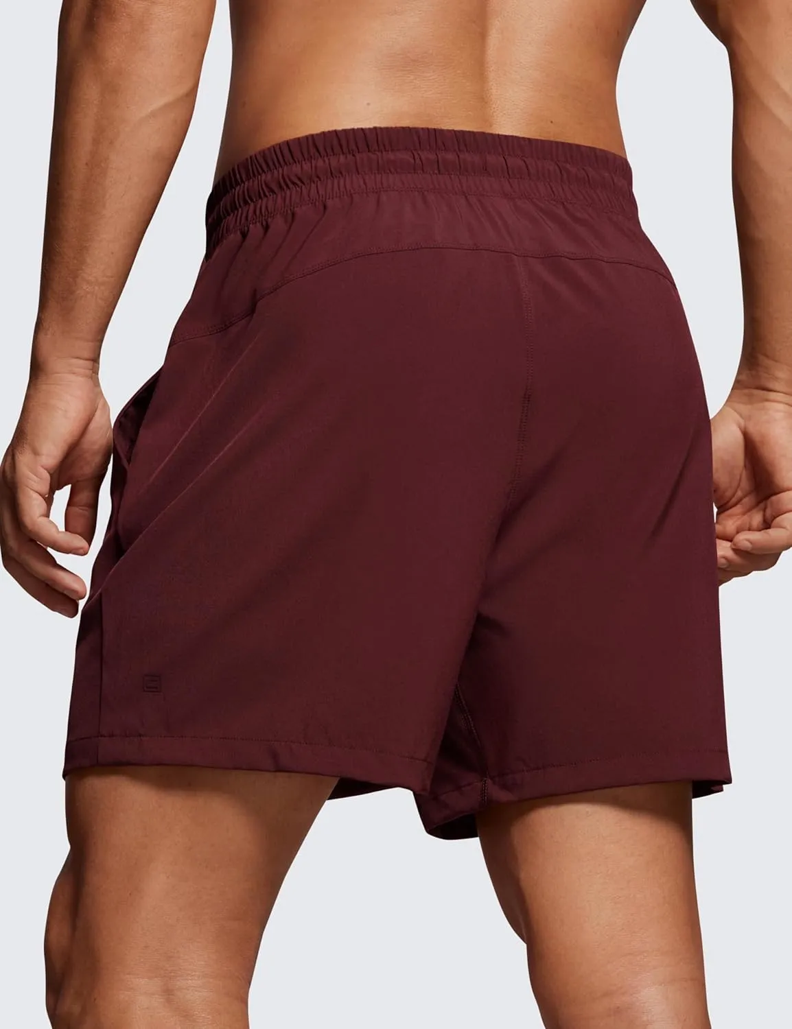 CRZ YOGA Men's Linerless Workout Shorts - 5'' Lightweight Quick Dry for Running Sports Athletic Gym with Pockets