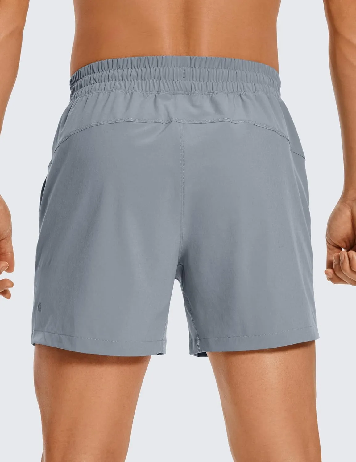 CRZ YOGA Men's Linerless Workout Shorts - 5'' Lightweight Quick Dry for Running Sports Athletic Gym with Pockets