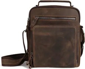 CSCDD Shoulder Bag Crossbody Bag Vintage Large Capacity Multi-layer Crossbody Bag