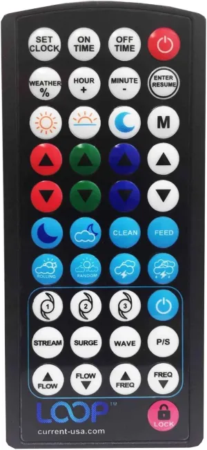 CURRENT USA Replacement Remote for Orbit IC LOOP LED 3223 | Aquarium Lighting Control Controller Infrared IR