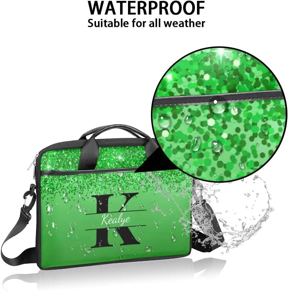Custom Laptop Bag for Women Men Personalized Name 13 14 15.6 inch Laptop Messenger Shoulder Bags