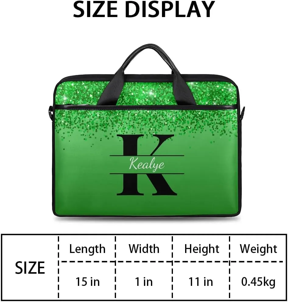 Custom Laptop Bag for Women Men Personalized Name 13 14 15.6 inch Laptop Messenger Shoulder Bags