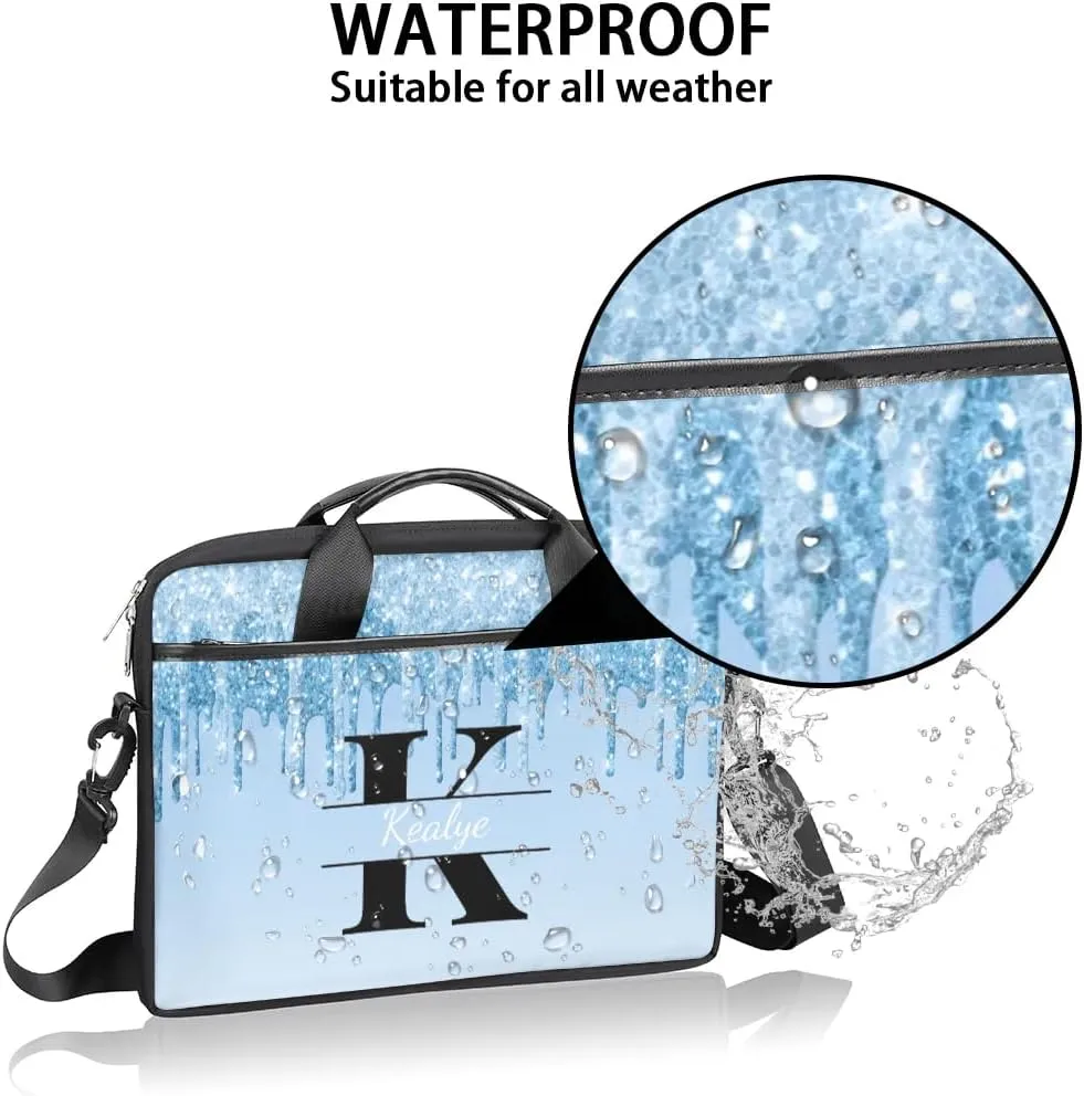 Custom Laptop Bag for Women Men Personalized Name 13 14 15.6 inch Laptop Messenger Shoulder Bags