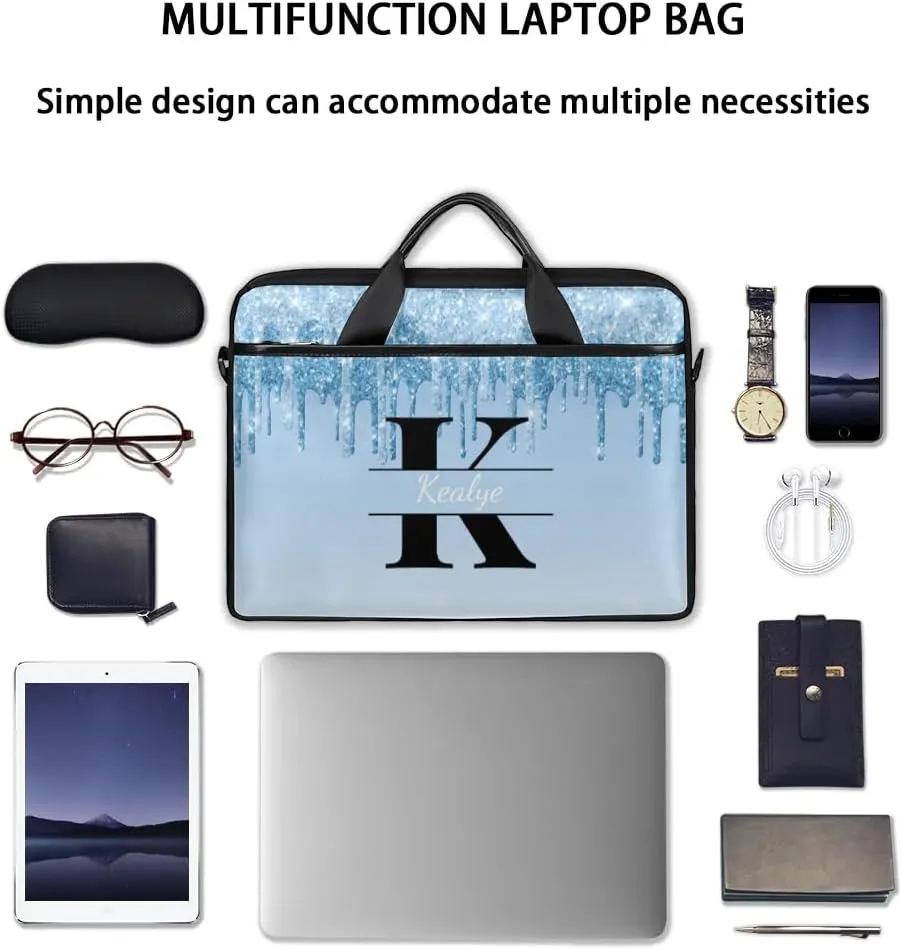 Custom Laptop Bag for Women Men Personalized Name 13 14 15.6 inch Laptop Messenger Shoulder Bags