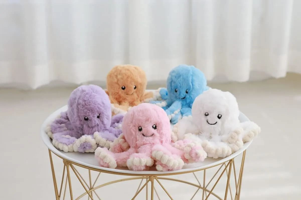 Cute Cartoon Octopus Plush Doll Toys Gift Sea Stuffed Toys for Kids and Lovers Home Decor (Blue, 23.6-Inch)