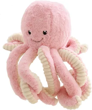 Cute Cartoon Octopus Stuffed Animals Octopus Plush Doll Toys Octopus Plushies Toys Gift Sea Stuffed Toys for Kids and Lovers Home Decor (Pink, 23.6-Inch)