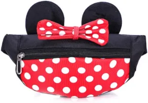 Cute Kids Fanny Pack for Little Kids Toddler Waist Bag Children's Mouse Canvas Baby Fanny Pack