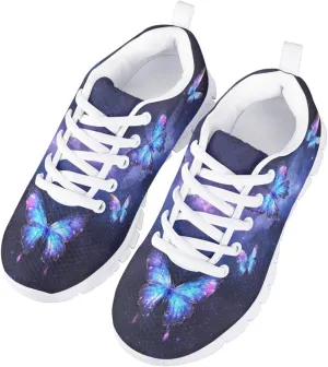 Cute Running Sneakers Lightweight Lace-up Indoor Shoes for Boys Girls Comfy Cute Breathable Tennis Shoes for Athletic US Little Kid 11-13 Big Kid 1-5 White Sole
