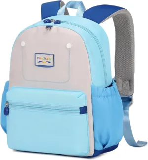 Cute Toddler Backpack, Kindergarten Backpack for Girls Boys 2-5, 12" Kids Mini Preschool Bags Blue for School & Travel