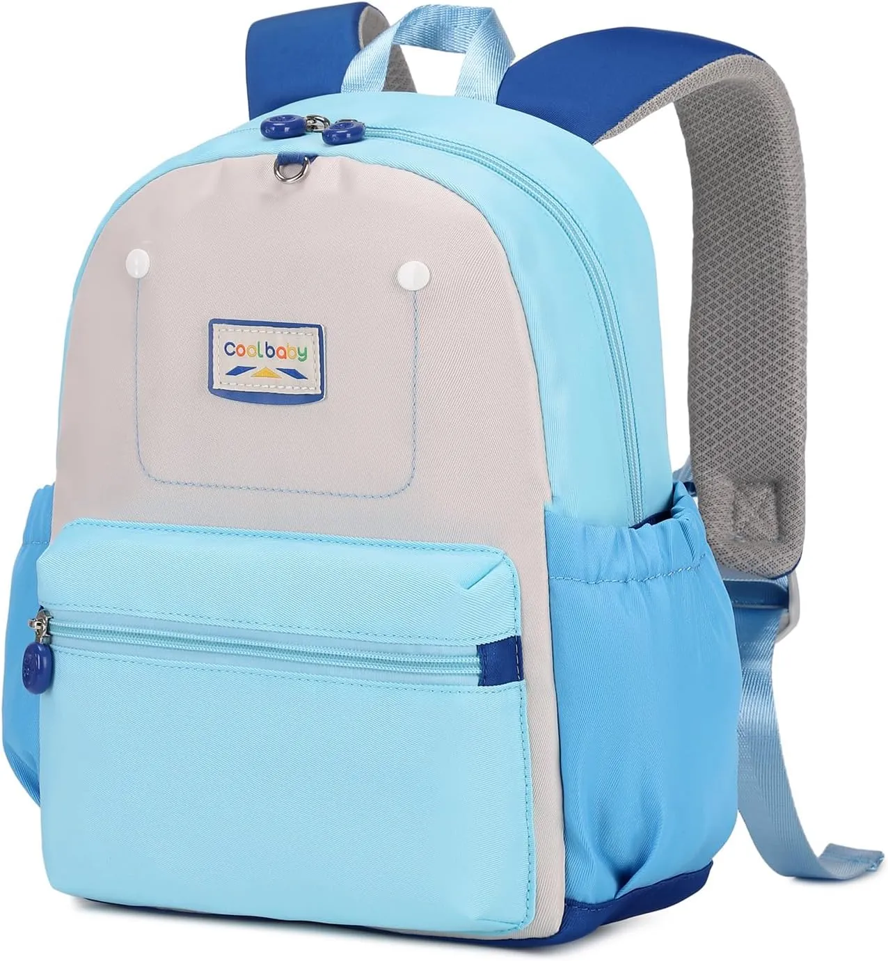 Cute Toddler Backpack, Kindergarten Backpack for Girls Boys 2-5, 12" Kids Mini Preschool Bags Blue for School & Travel