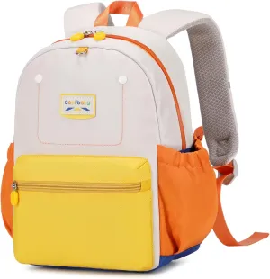 Cute Toddler Backpack, Kindergarten Backpack for Girls Boys 2-5, 12" Kids Mini Preschool Bags Orange for School & Travel