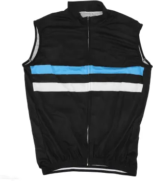Cycling Vest,Breathable Mesh Quick Drying Reflective Cycling Wind Vest Sleeveless Lightweight Sports Vest Light Blue (XXXL)