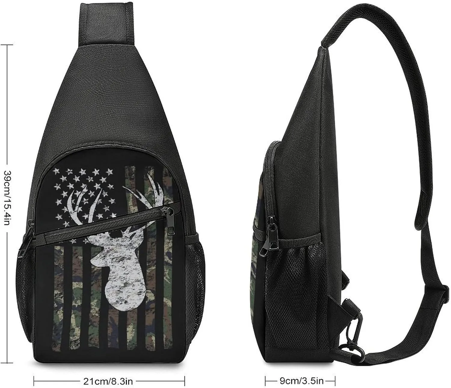 Dachshunds Clothes Dog Large Capacity Portable Chest Bag, Single Shoulder Chest Bag