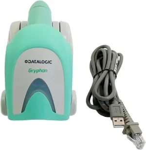 Datalogic Gryphon GBT4400-HC 2D Handheld Barcode Scanner GBT4410-HC-C277, Bundle with Charging Cradle, USB Cable (Renewed)