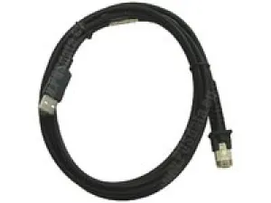 Datalogic Scanning 90A052258 USB Type A TPUW Straight Cable, 2 m Length, Black