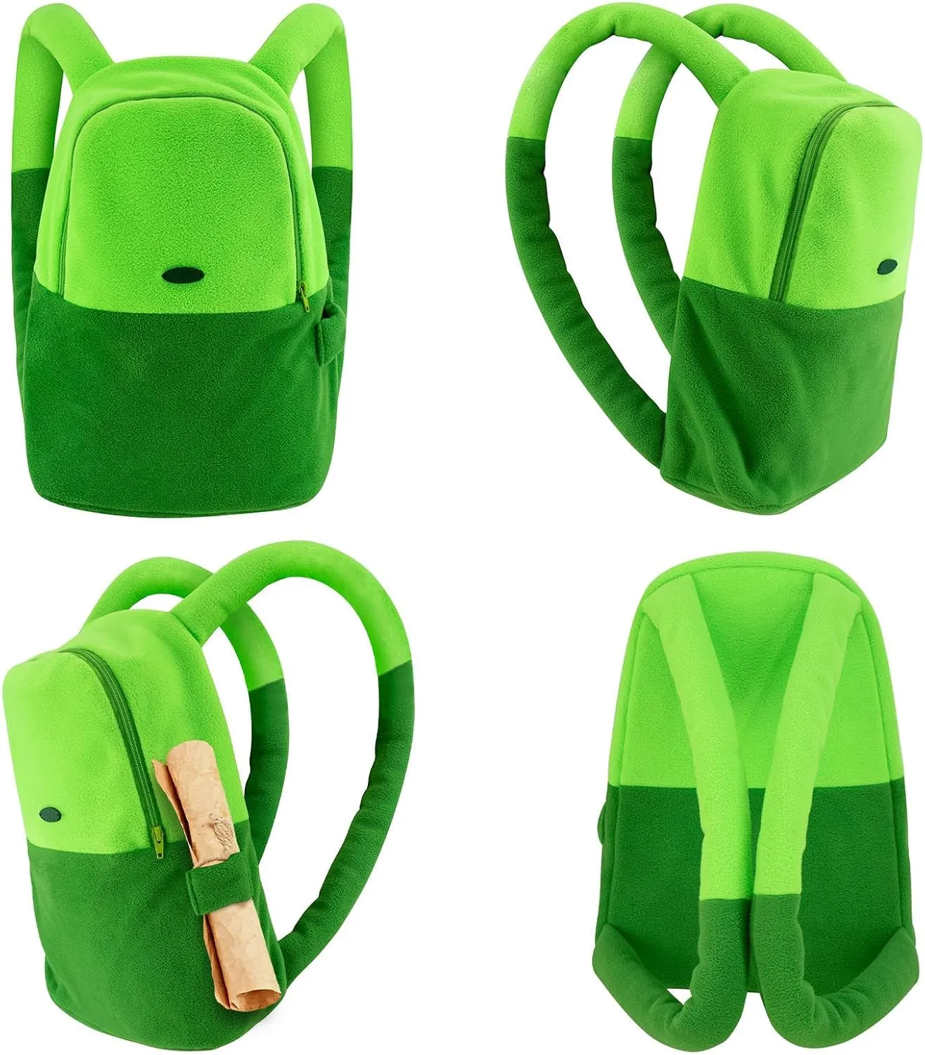 DAZCOS Green Backpack Anime Character Cartoon Unisex Cosplay Costume Accessories Bag for Adult Everday Use (Green)