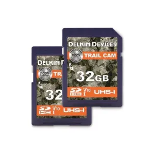 Delkin Devices 32GB Trailcam SDHC V10 Memory Card 2PK