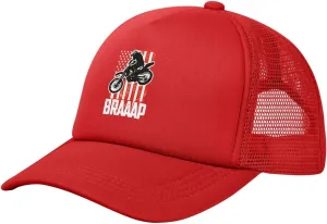 Dirt BKE Motocross American Flag Adjustable Mesh Baseball Cap Breathable Sports Outdoor Hat