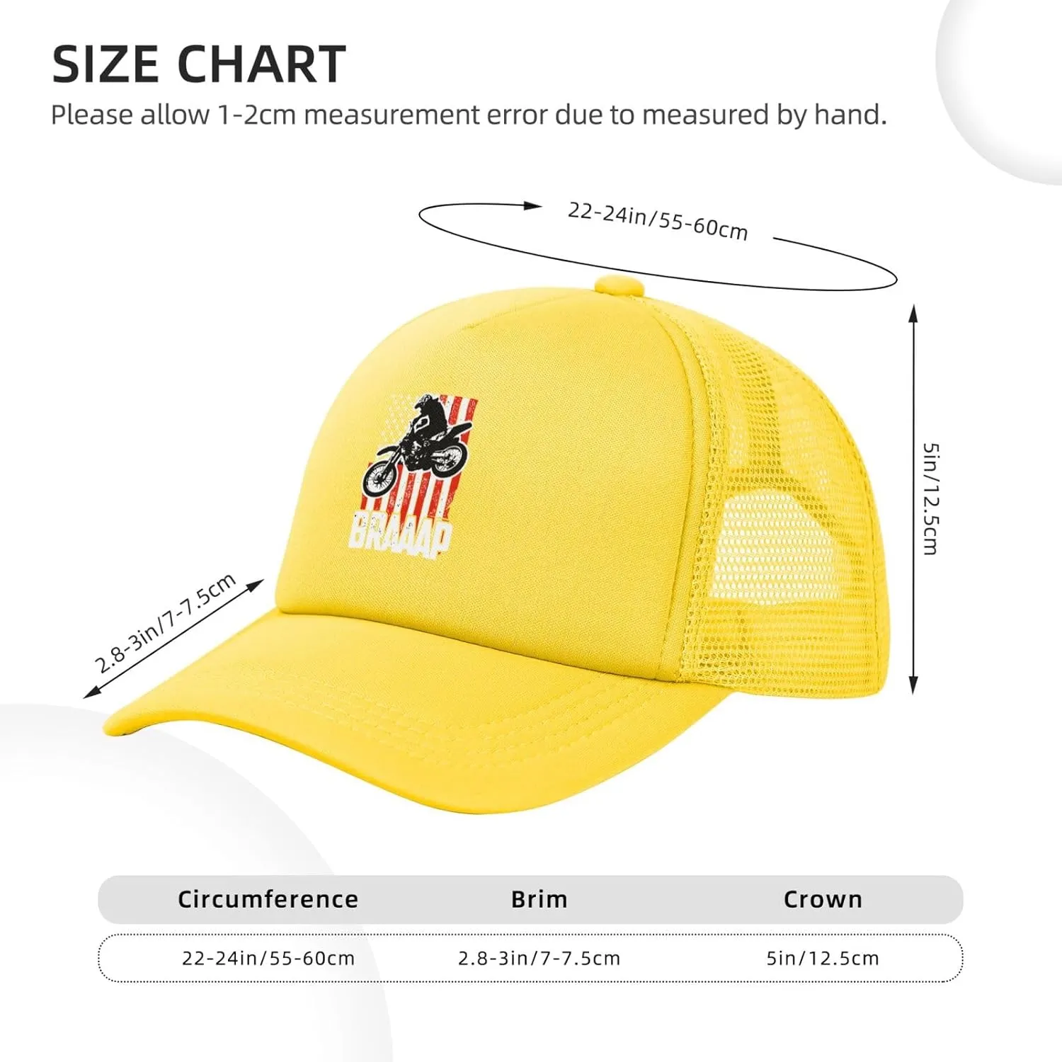 Dirt BKE Motocross American Flag Adjustable Mesh Baseball Cap Breathable Sports Outdoor Hat