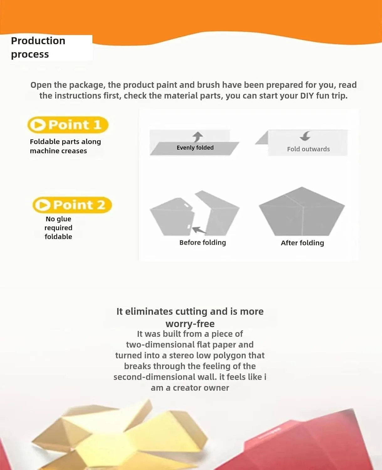 DIY Paper Box Toys, DIY Handmade Paper Box Models, Children's Creative Paper Boxes, Ability Cultivation. Comes with a 12-Color Paint Set. (Rocket Car)