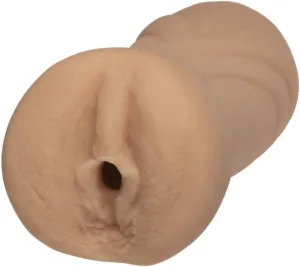 Doc Johnson Signature Strokers - Ariana Marie - ULTRASKYN Pocket Pal - Open-Ended Stroker - Pussy, Vanilla