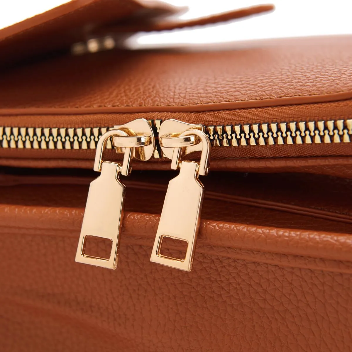 Dollver Crossbody Purse, Unique Design Crossbody Leather Bag, Dollver Handbags With Built In Wallet For Women (Red)