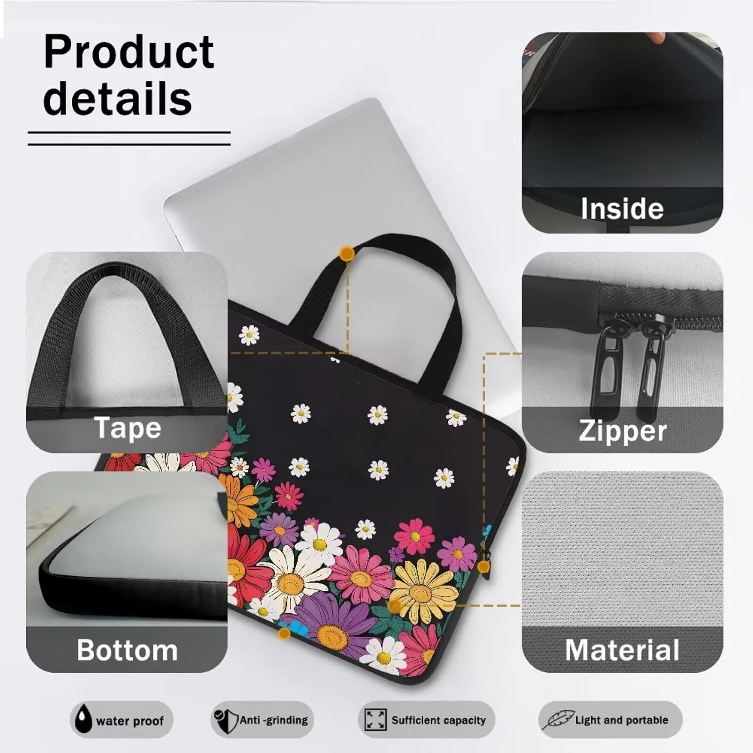 Dolyues Laptop Bag 10-17 Inch Business Briefcase for Women Men Gift Water Resistant Office Bag Laptop Case