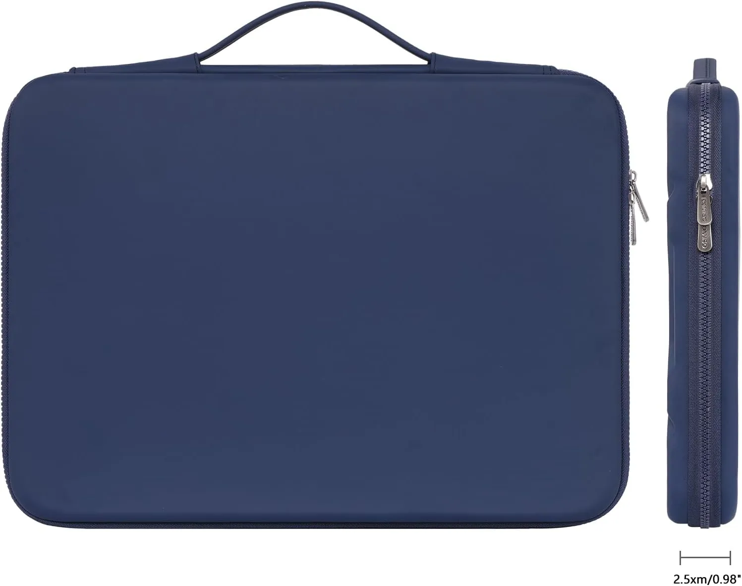 DOMISO 15.6 inch Laptop Sleeve Shoulder Bag Shockproof Computer Bag Waterproof EVA Protective Carrying Case for 16" MacBook Pro/Max M2 M1 2019-2023,15"-16" HP Dell Asus Laptop,Dell XPS 15,Dark Blue