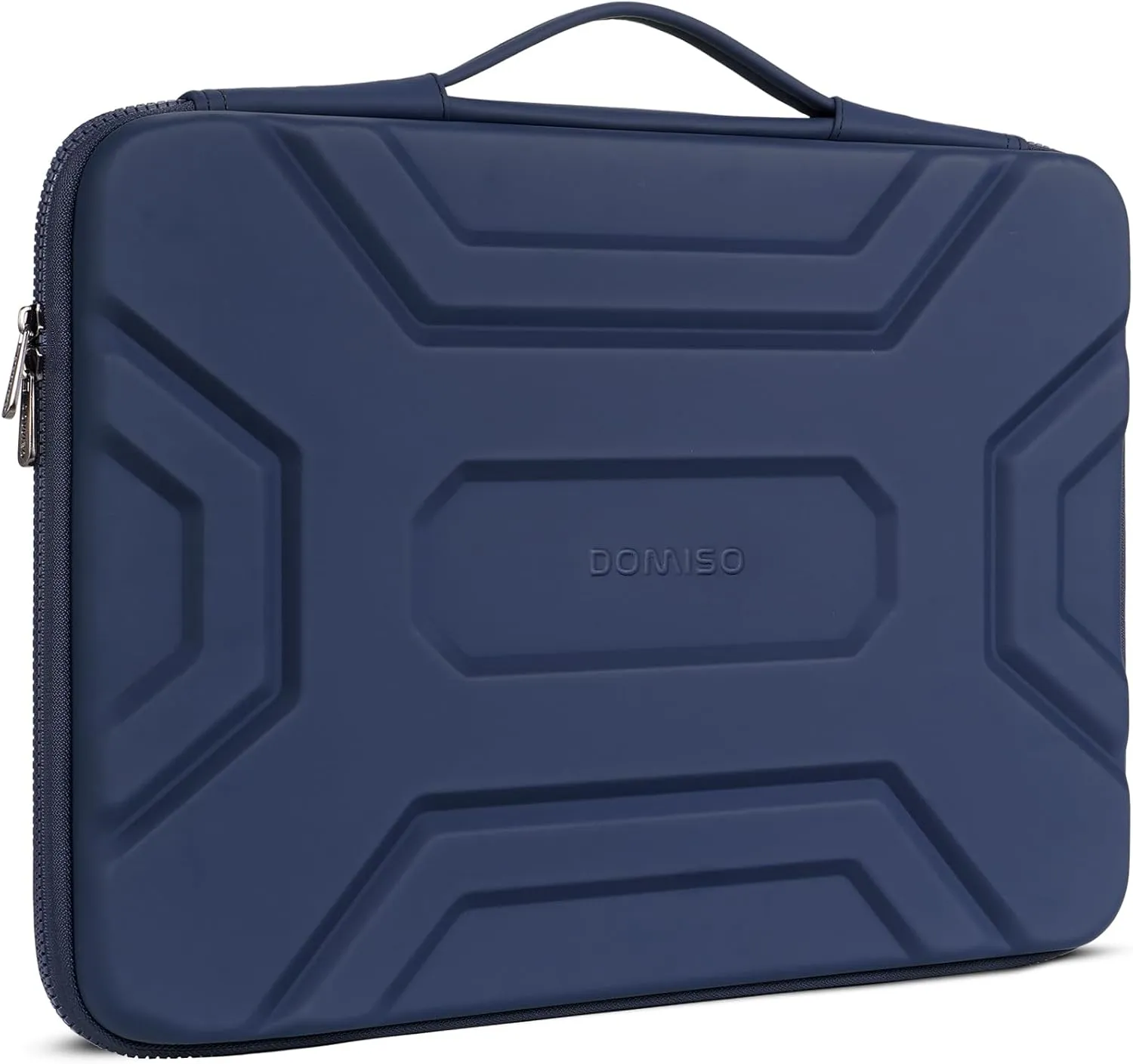 DOMISO 15.6 inch Laptop Sleeve Shoulder Bag Shockproof Computer Bag Waterproof EVA Protective Carrying Case for 16" MacBook Pro/Max M2 M1 2019-2023,15"-16" HP Dell Asus Laptop,Dell XPS 15,Dark Blue