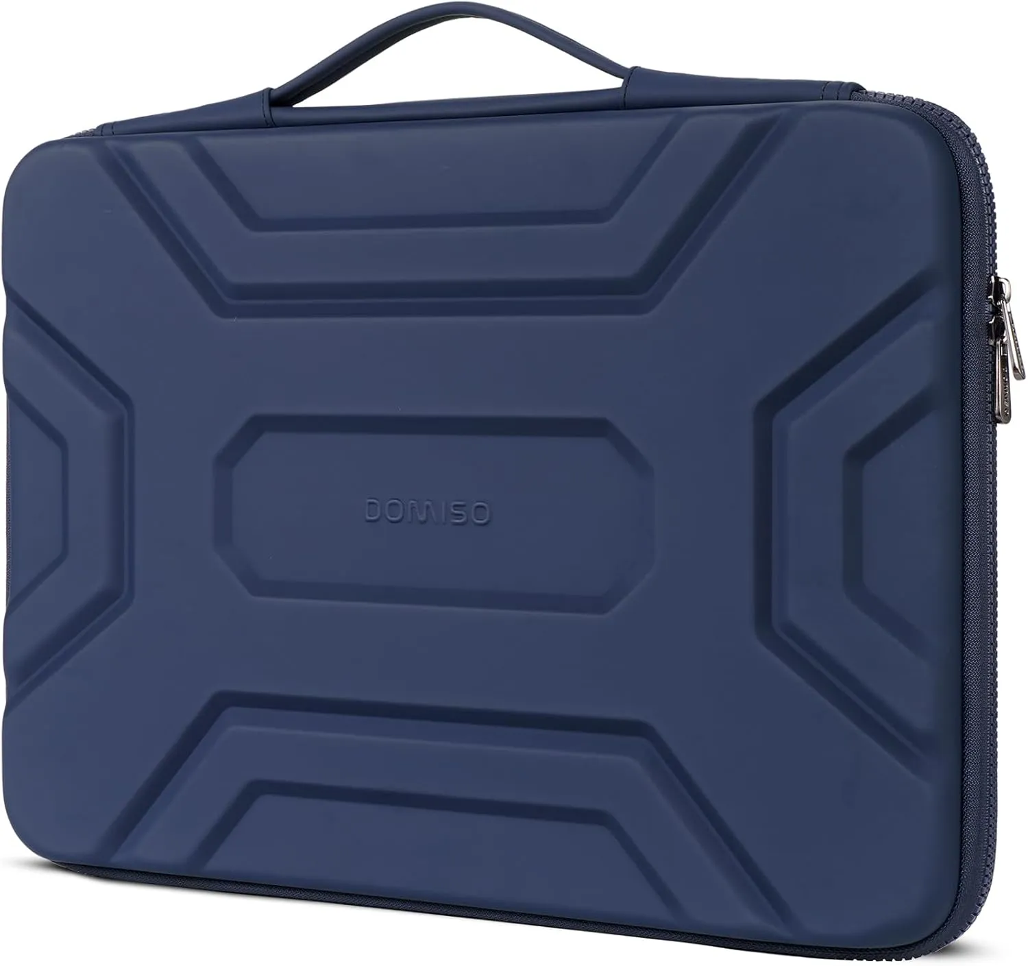 DOMISO 15.6 inch Laptop Sleeve Shoulder Bag Shockproof Computer Bag Waterproof EVA Protective Carrying Case for 16" MacBook Pro/Max M2 M1 2019-2023,15"-16" HP Dell Asus Laptop,Dell XPS 15,Dark Blue