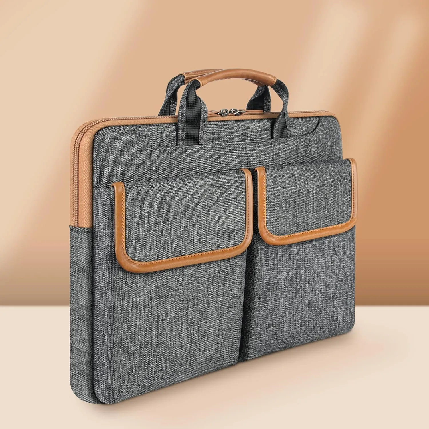 DOMISO 17 Inch Laptop Sleeve Laptop Shoulder Bag Compatible with 17.3" Dell XPS/HP Pavilion/LG Gram 17 /IdeaPad 320 / HP Omen,Dark Grey