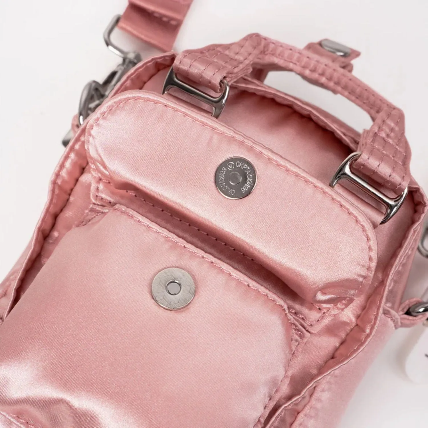 Doughnut Macaroon Tiny Girlitude Series Crossbody Bag - Rose