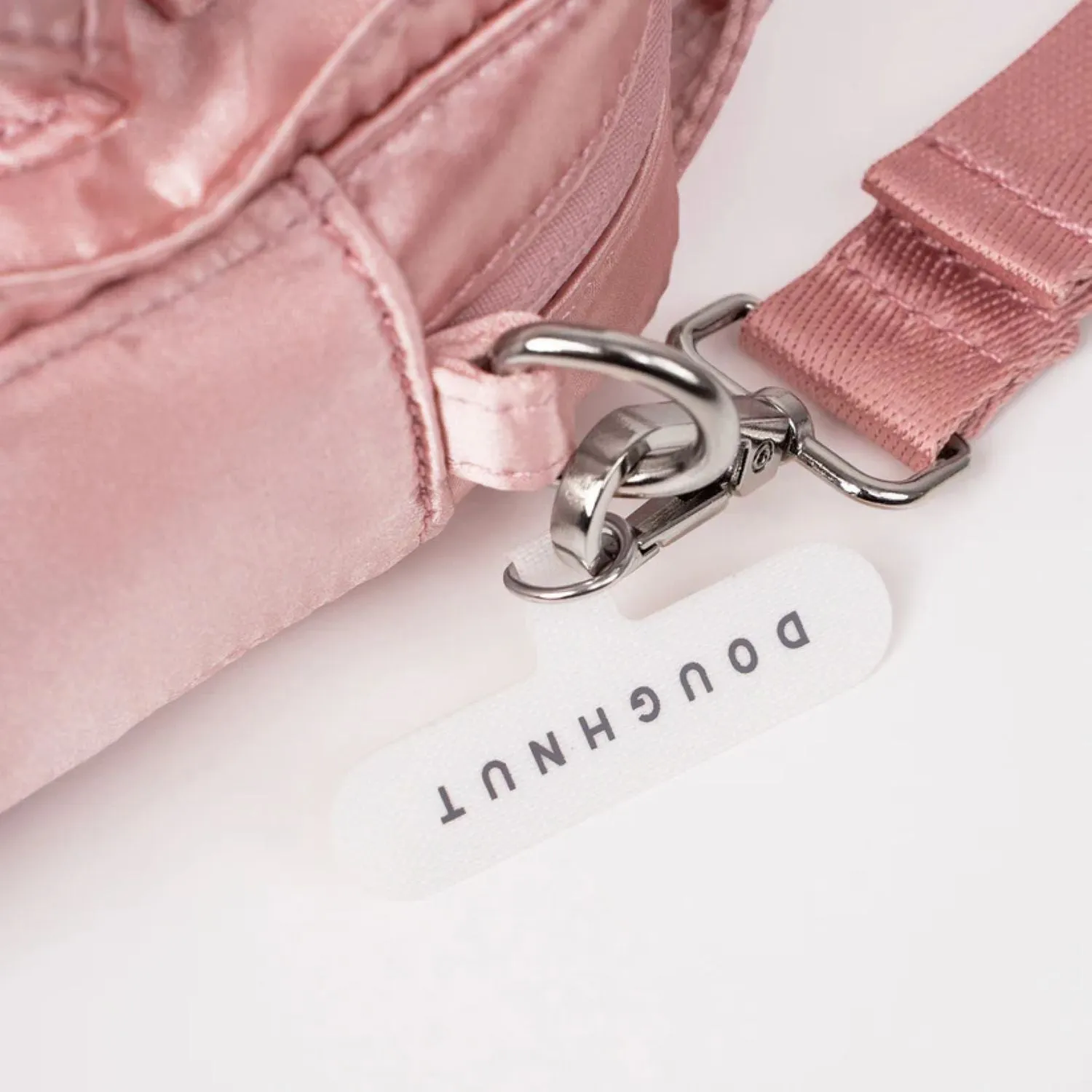 Doughnut Macaroon Tiny Girlitude Series Crossbody Bag - Rose