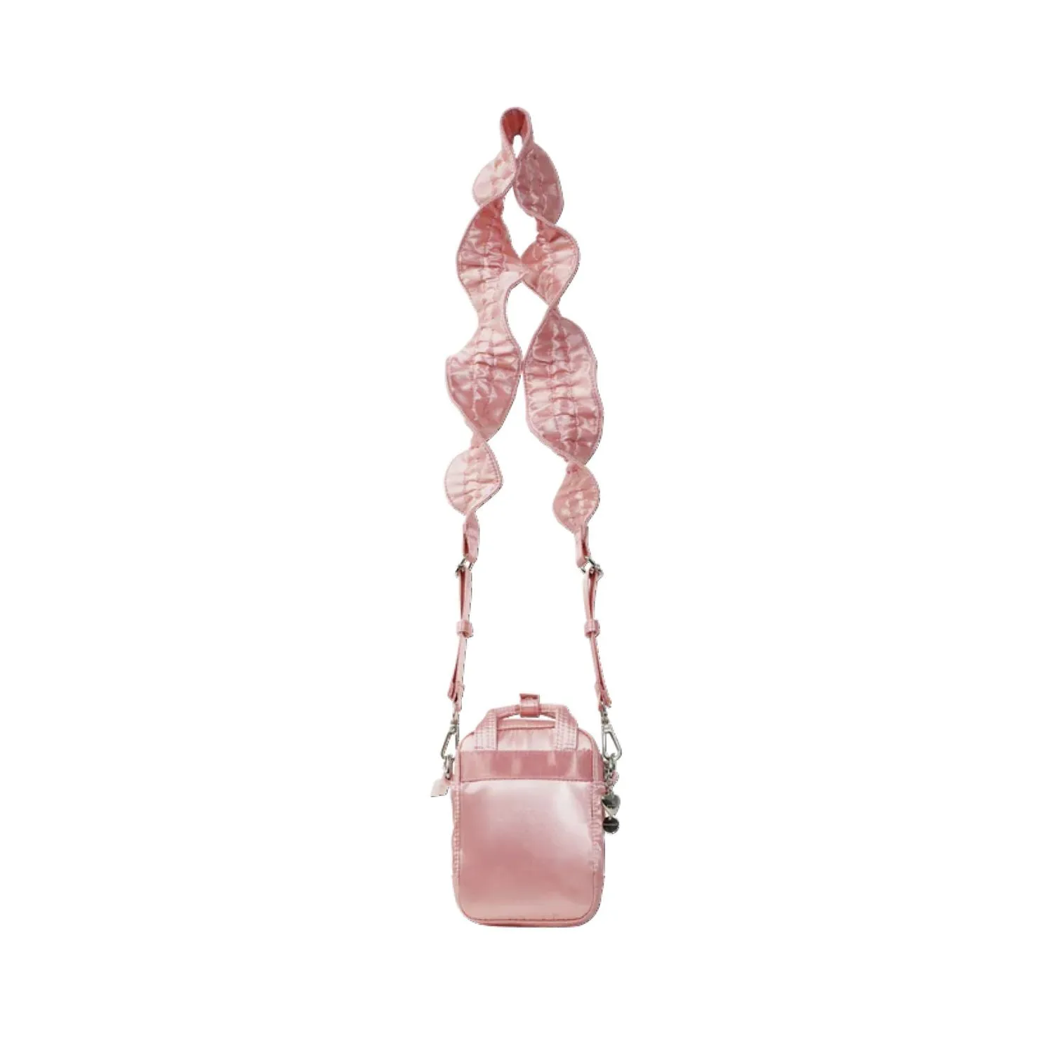 Doughnut Macaroon Tiny Girlitude Series Crossbody Bag - Rose