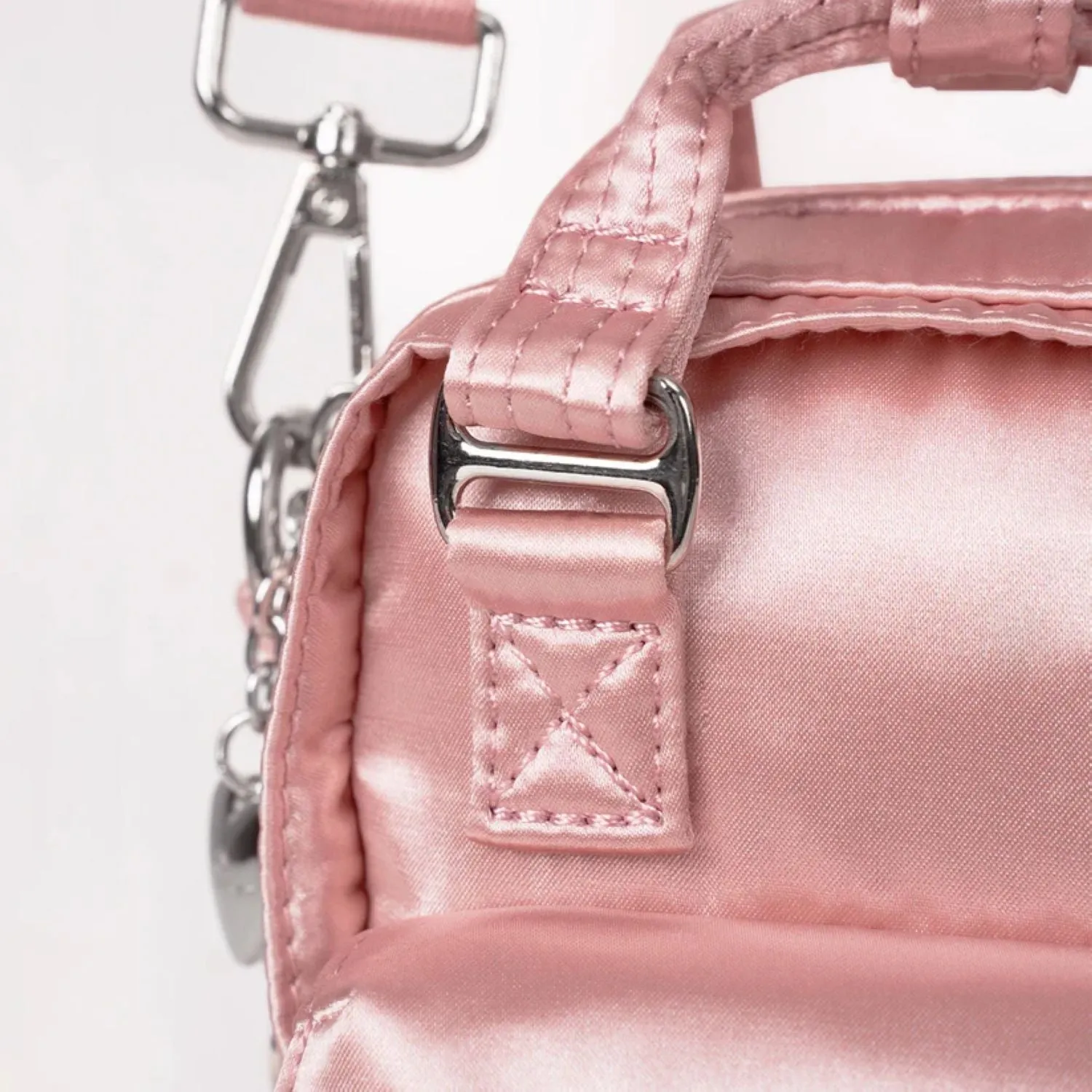 Doughnut Macaroon Tiny Girlitude Series Crossbody Bag - Rose