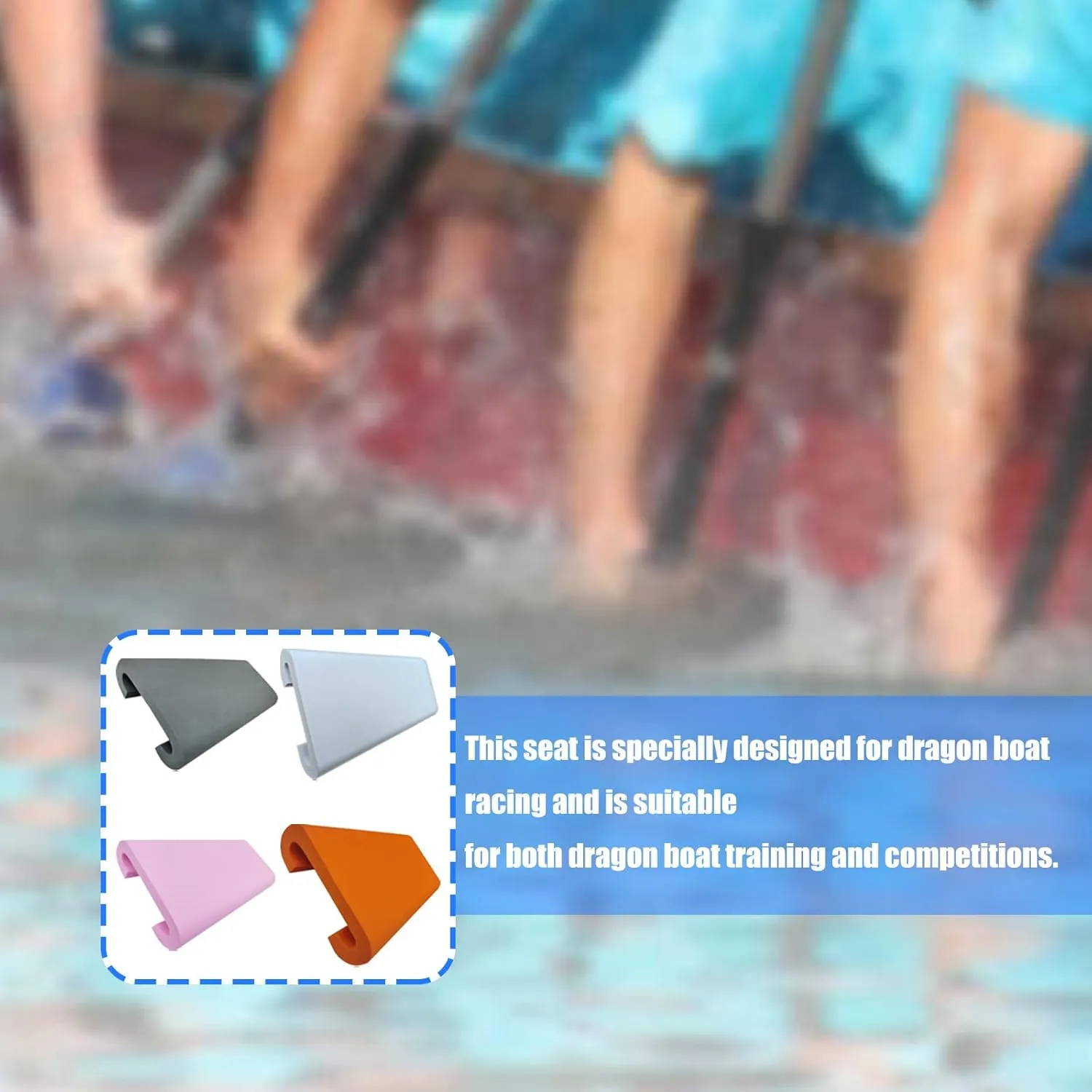 Dragon Boats Paddles Seat Pad Flotation Cushion U Shape Rowing Seat Cushion Kayaks Seat Pad For Kayaking Boats Training