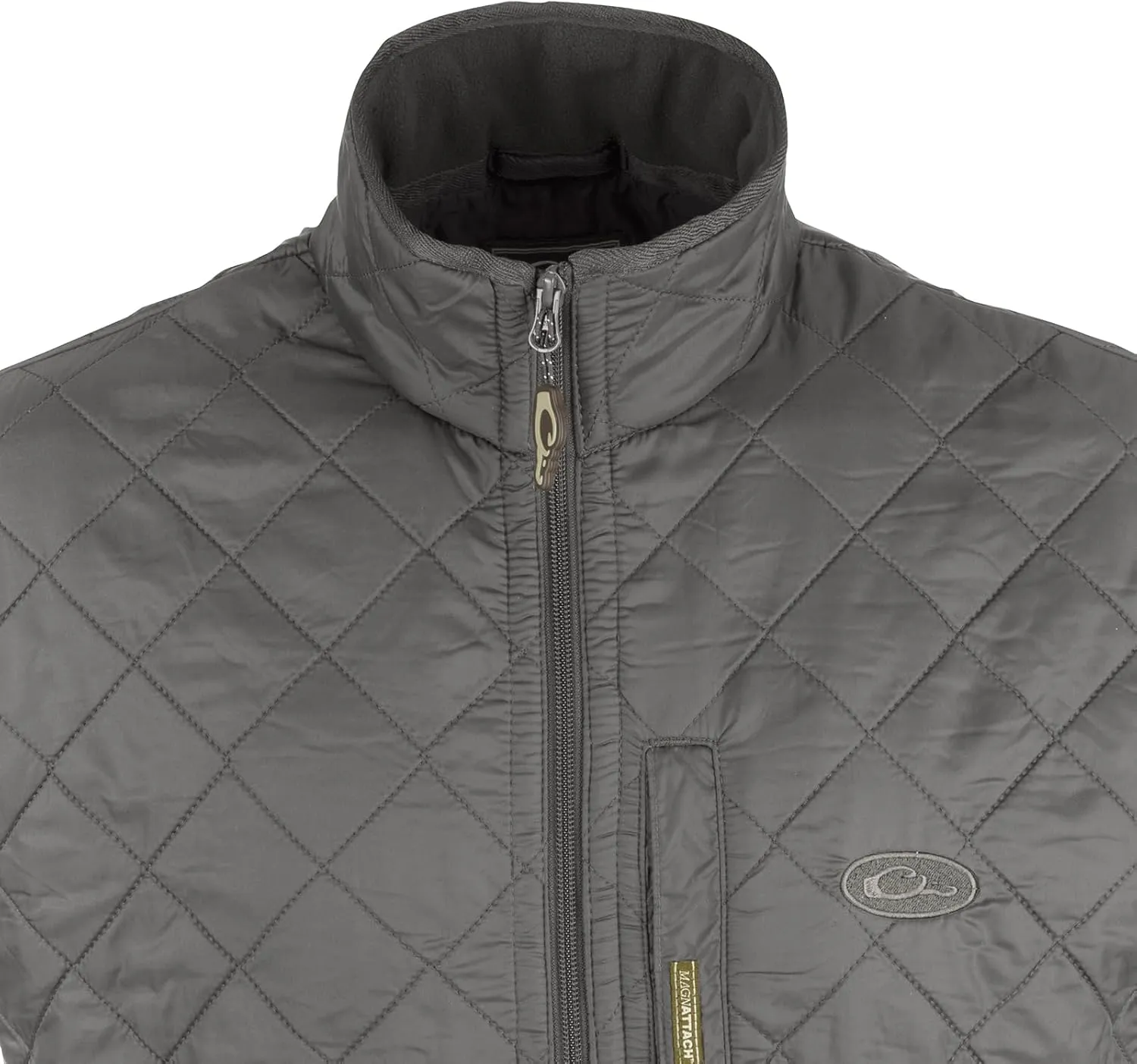 Drake Waterfowl Men's Delta Quilted Fleece-Lined Durable Insulated Lightweight Non-Bulk Outdoor Sports Casual Vest w/Pockets