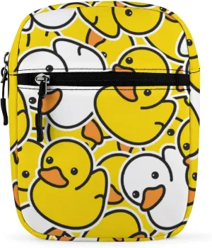 Duck Small Satchel Bag Mini Purse Crossbody Messenger Bag for Men Women Shoulder CrossBody HandBag