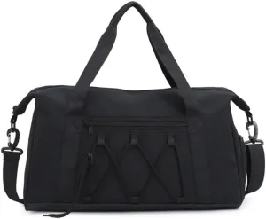 Duffle Bag Travel Bag Sports Yoga Fitness Crossbody Bag Lightweight Luggage Bag for Travel, Workout(Black)