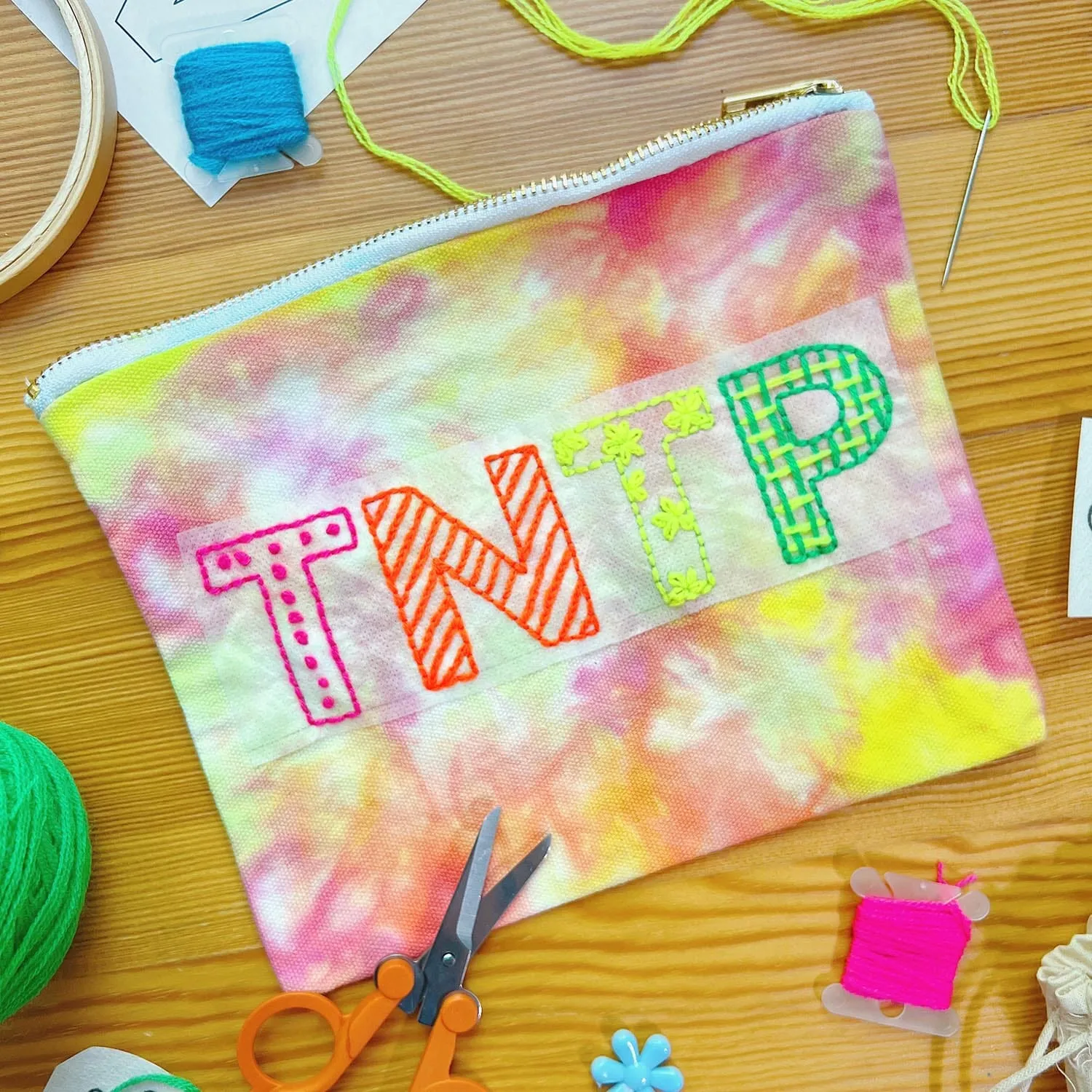 Dyeable Blank Zippered Pouch