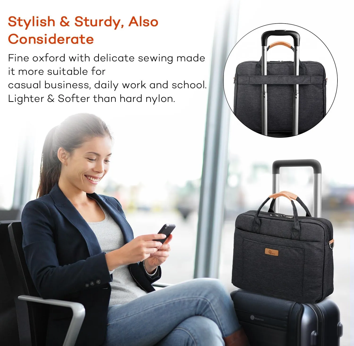 E-Tree Laptop Sleeve Handbag Shockproof Laptop Shoulder Bag Messenger Computer Carrying Case Briefcase for Men Women