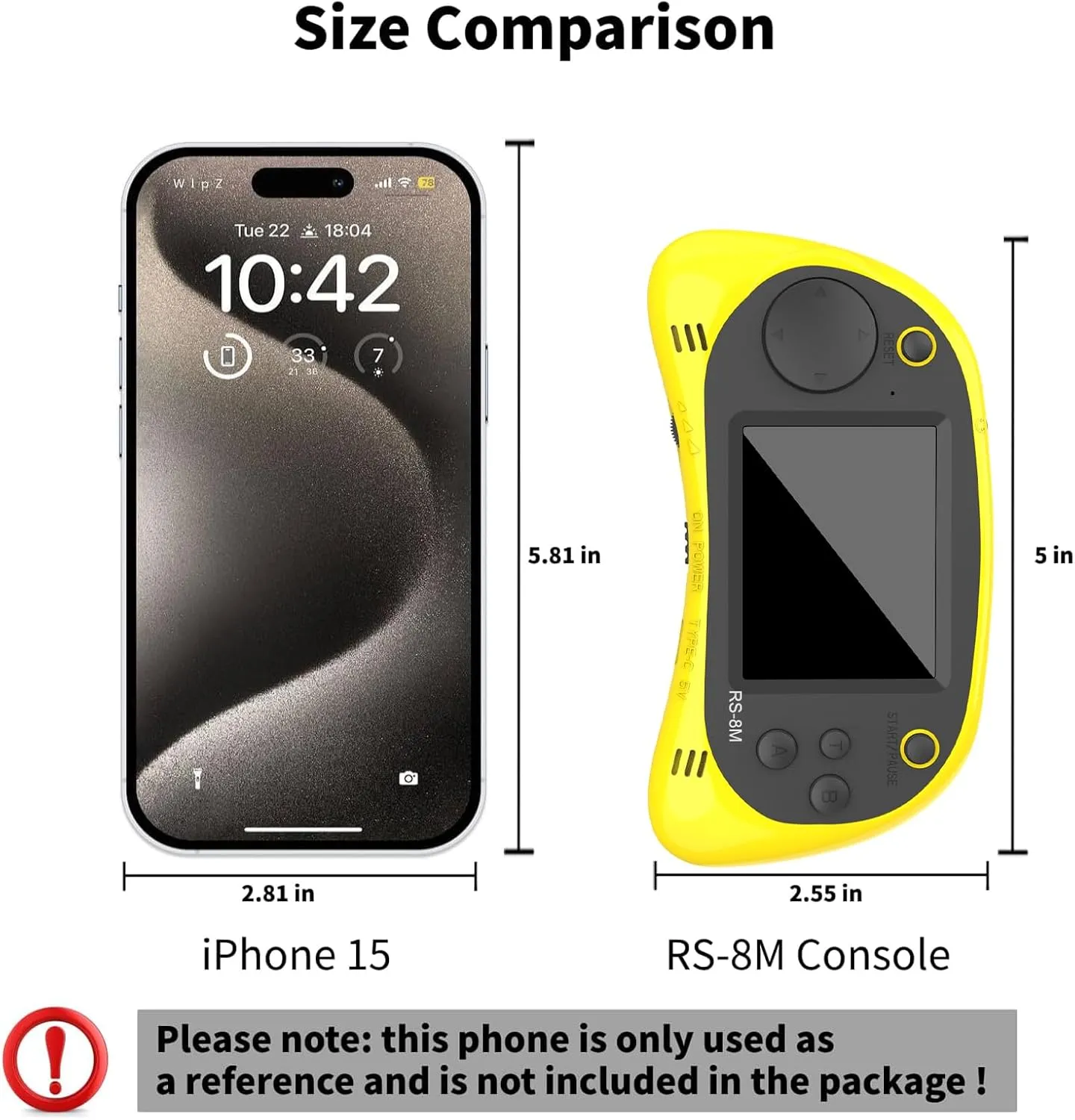 EASEGMER 16 Bit Kids Handheld Games Built-in 220 HD Video Games, 2.5 Inch Portable Game Player with Headphones - Best Travel Electronic Toys for Kids Age 3-10 Years Old Children (Yellow)