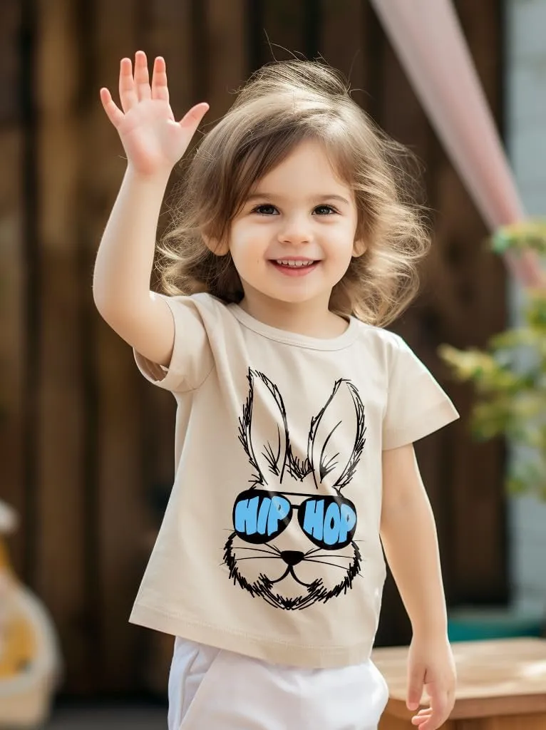 Easter Bunny Shirt for Toddler Boys Girls Kids Eggs-Track Tees Eggs Tractor T-Shirts 2-7T