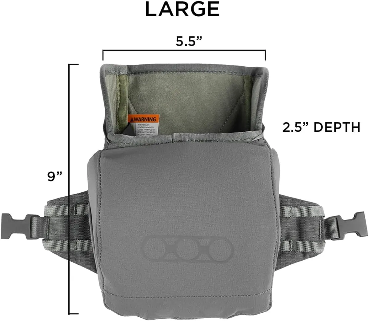 Eberlestock Recon Modular Bino Pack - Advanced Binocular Harness System with Customizable Attachments - Military Green - Large