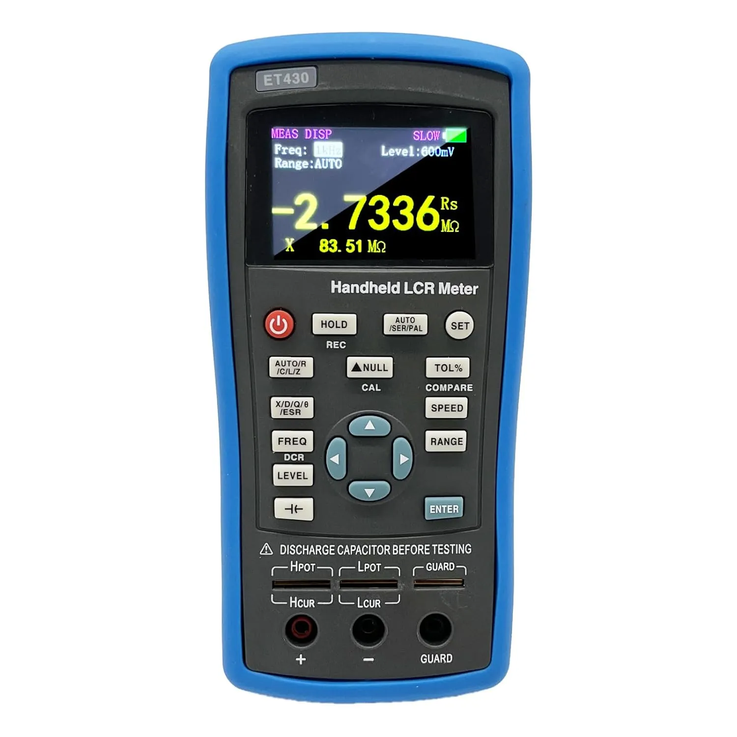 ET430 LCR Meter 100KHz Digital Inductance Capacitance Resistance Testers Electrical Multimeter with Fixed Frequency Points