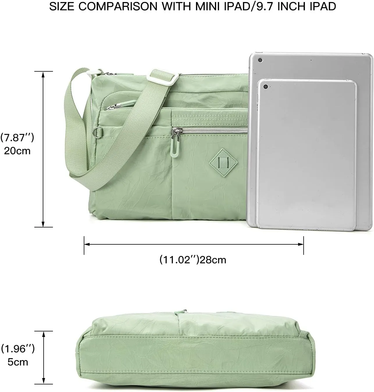 ETidy Crossbody Bag For Women Waterproof Lightweight Casual Shoulder Handbag Purse