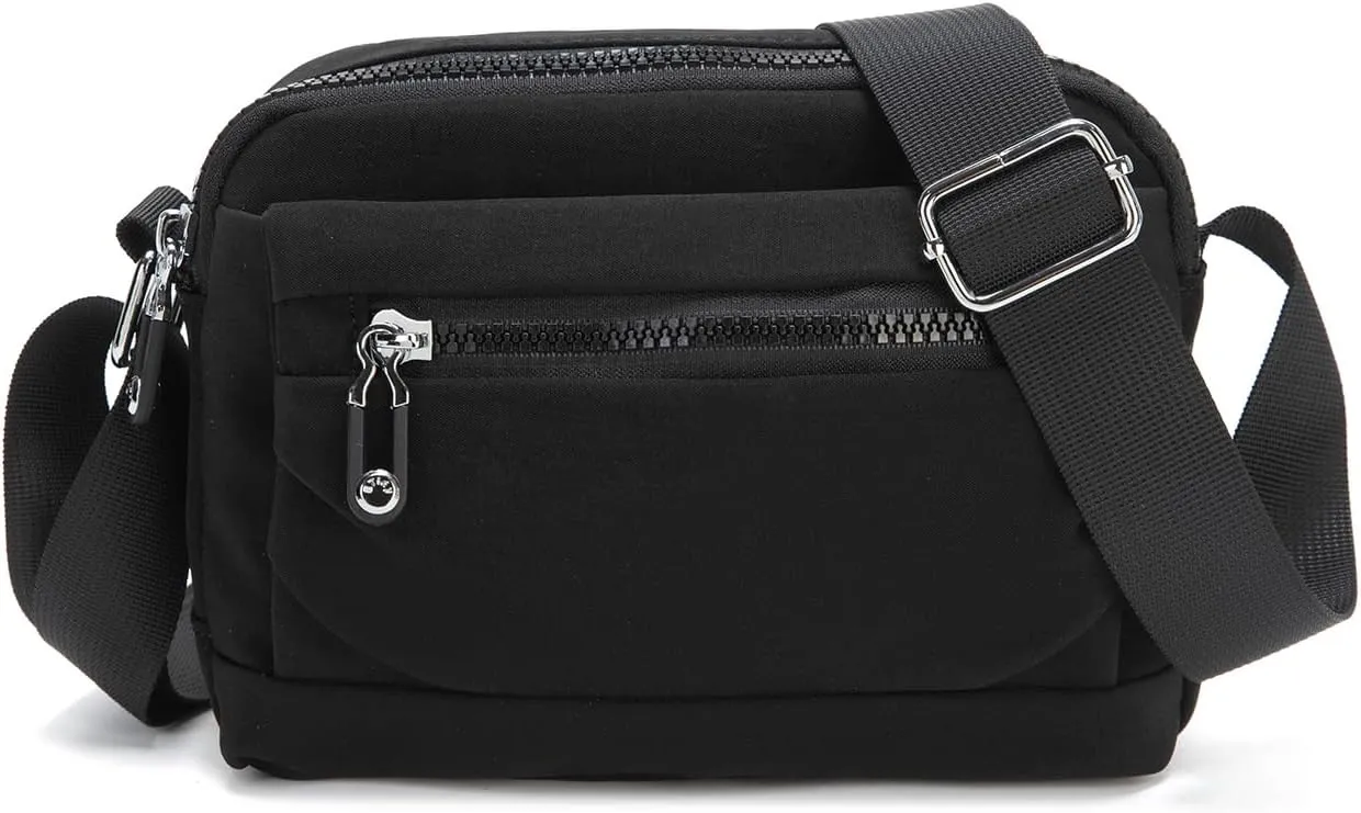 ETidy Nylon Small Womens Crossbody Bag Casual Shoulder Handbag Mini Purse With Adjustable Strap