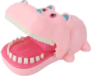 EVTSCAN Bite Finger Toy Electric Lighting Sound Effect Game Children Spoof Tricky Toy Large Size (Pink)