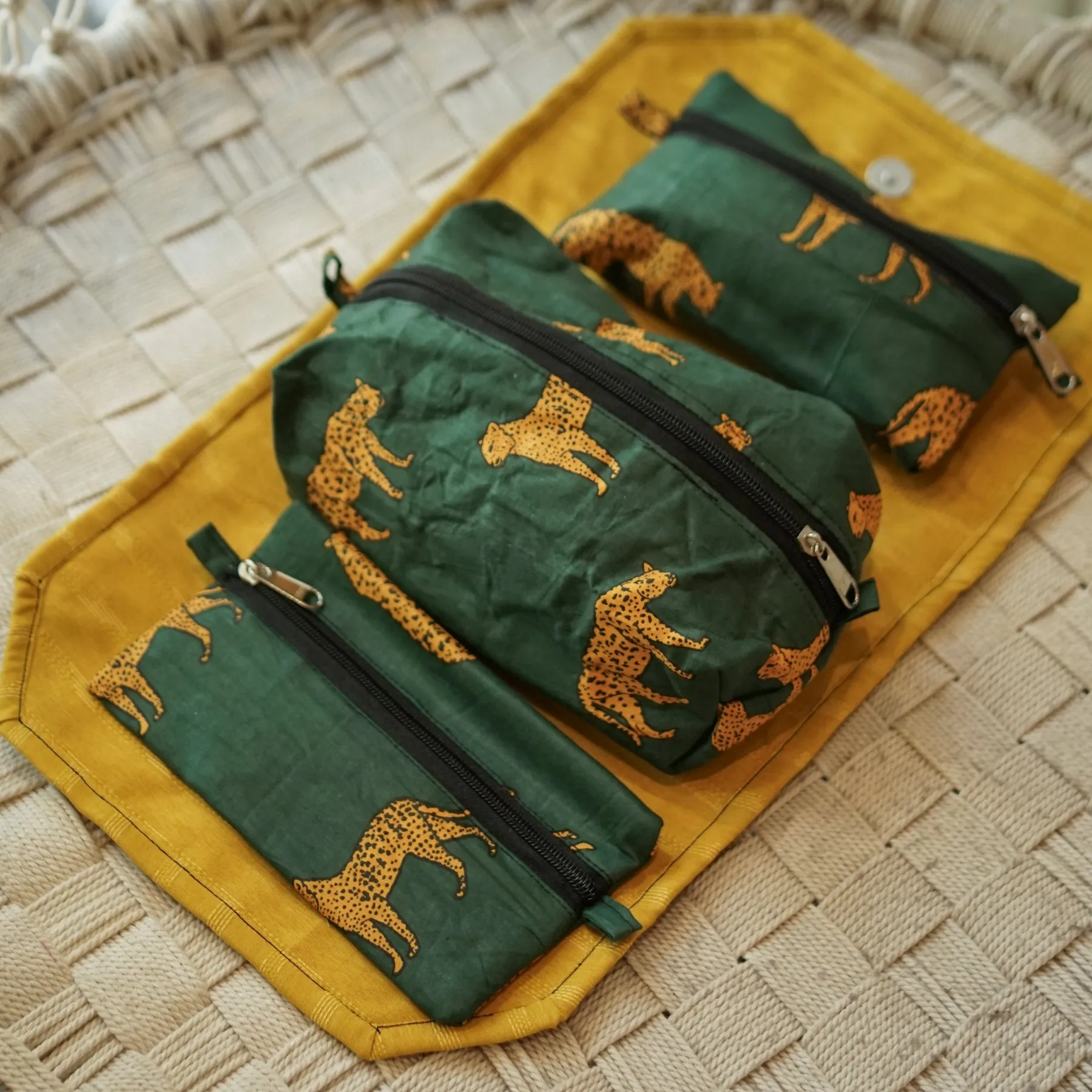Explorer's Utility Pouch | Canvas & Contrast Piping